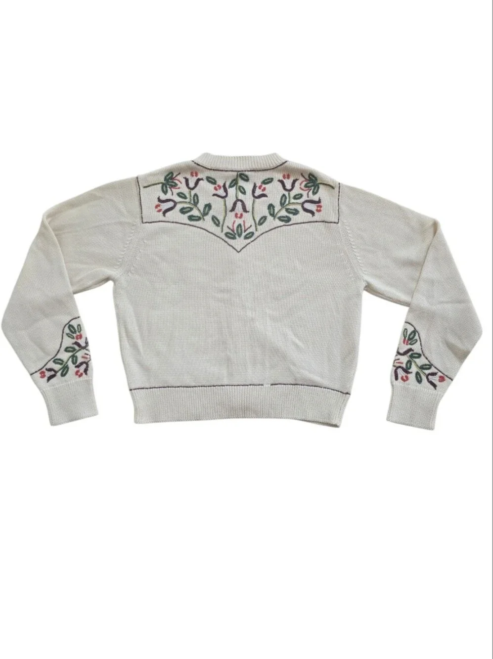 The Great Women's Western Beaded Natural Cardigan Size 1 Small